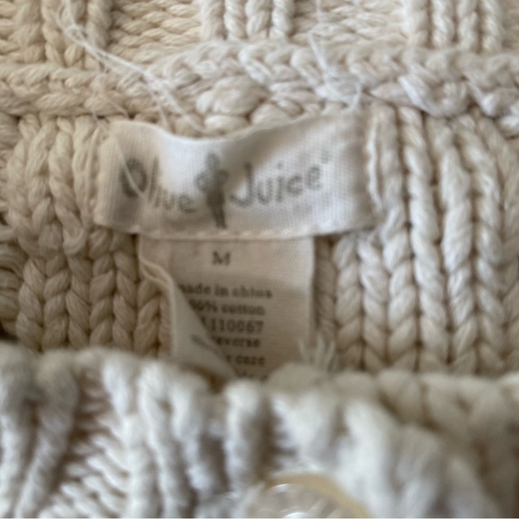 Olive Juice 100% cotton sweater kids size M buttons thick knit soft warm EUC - Picture 2 of 12